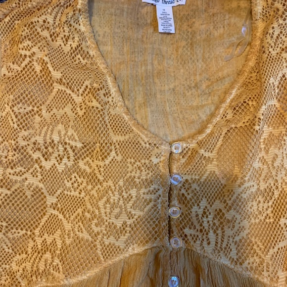 Boho inspired top - Plus Size 1X - Picture 3 of 4